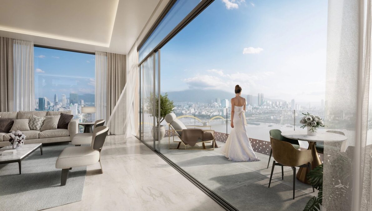 Ban công lồi là không gian đặc biệt chỉ có tại các căn hộ của The Filmore Da Nang.
