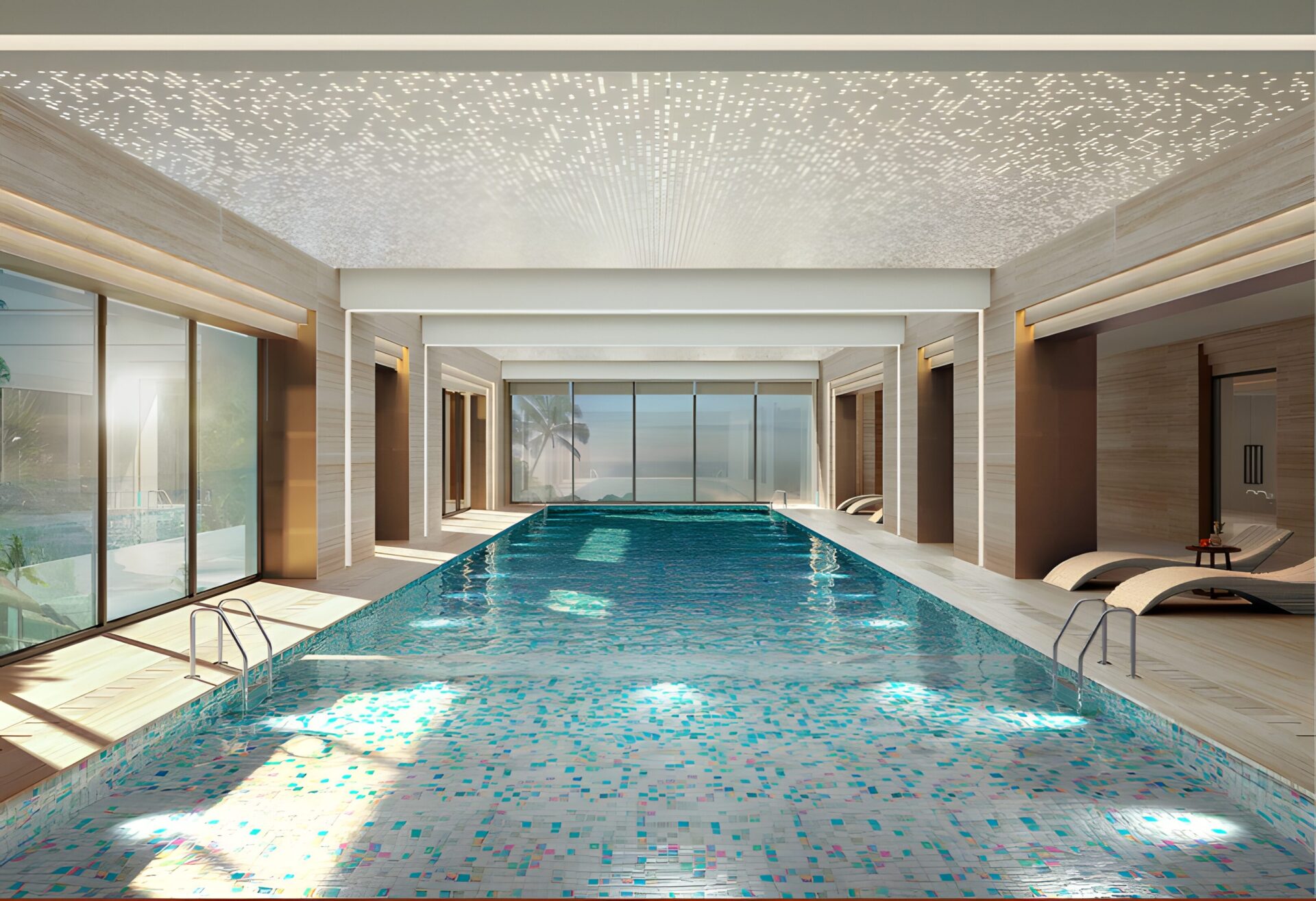 Bể bơi tràn bờ tiêu chuẩn resort 5 sao – nơi cư dân tận hưởng không gian nghỉ dưỡng ngay tại căn hộ