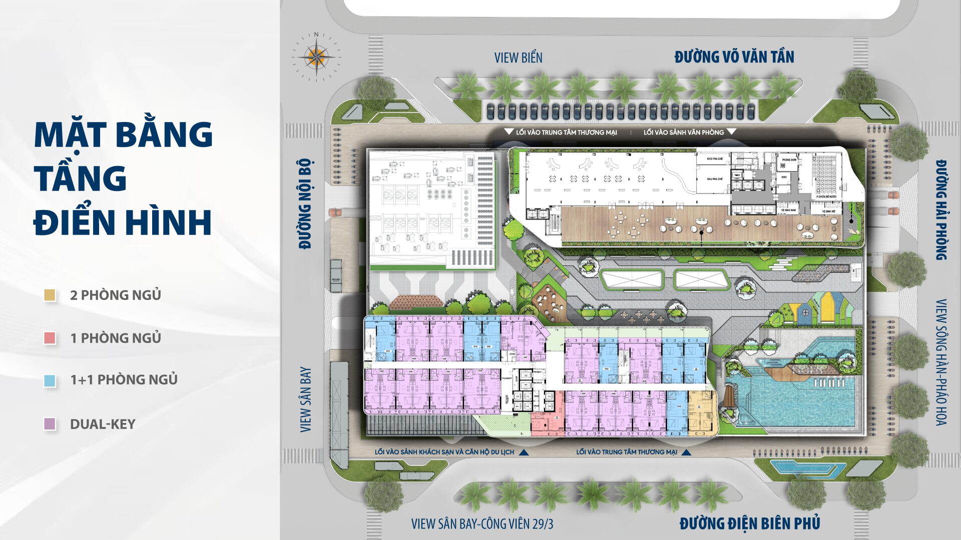 Mặt bằng căn hộ điển hình TTC Plaza Đà Nẵng