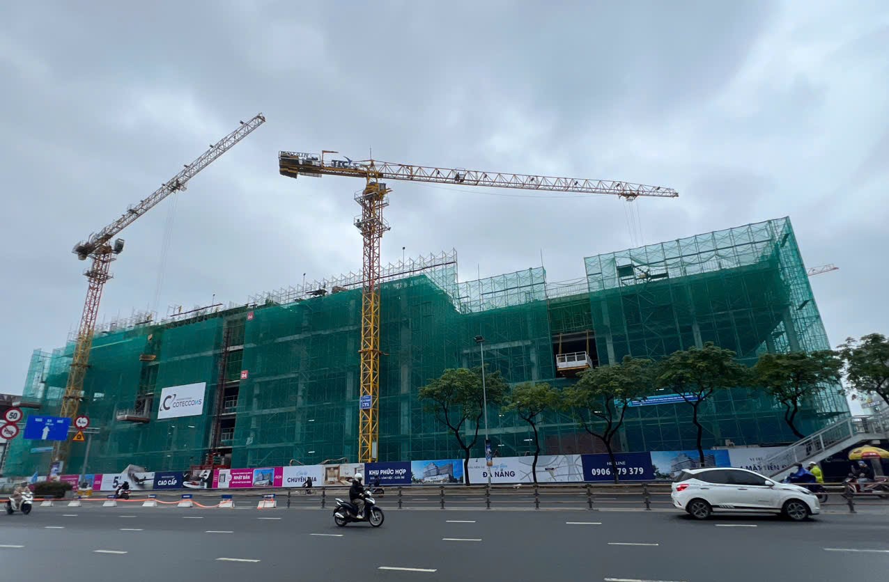 TTC Plaza Đà Nẵng bao gồm 18 tầng, hiện đã thi công tới tầng 12