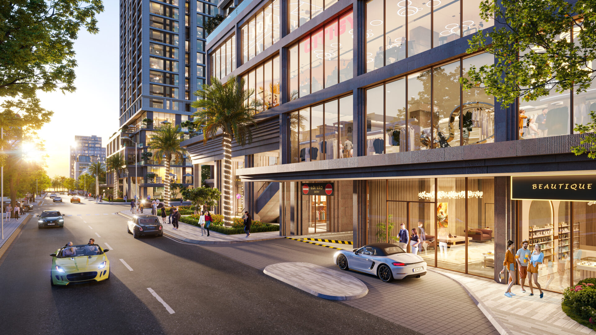 Khối đế thương mại sang trọng tại Sun Costa Residence – tâm điểm mua sắm, ẩm thực và giải trí sôi động ngay dưới chân tòa nhà