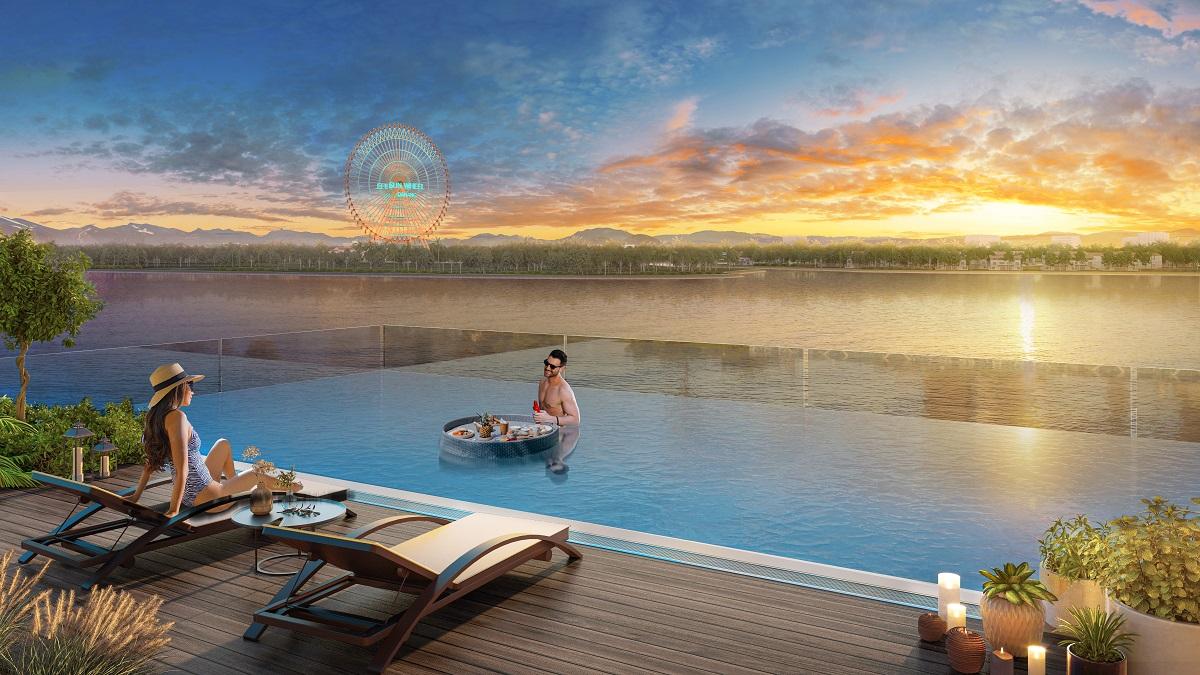 Hồ bơi vô cực với view sông Hàn tuyệt đẹp