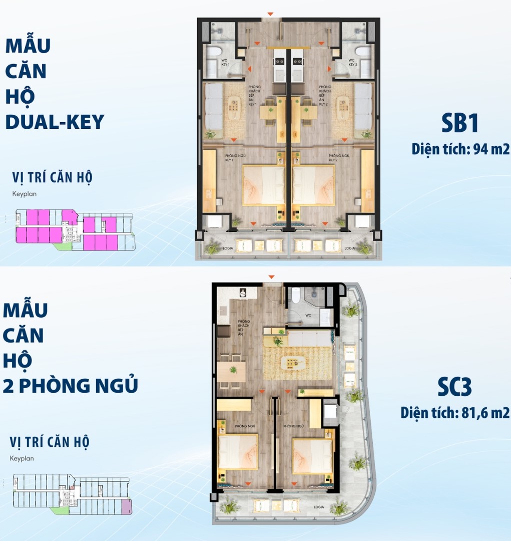 Điểm khác nhau giữa DualKey và căn hộ 2 phòng ngủ truyền thống
