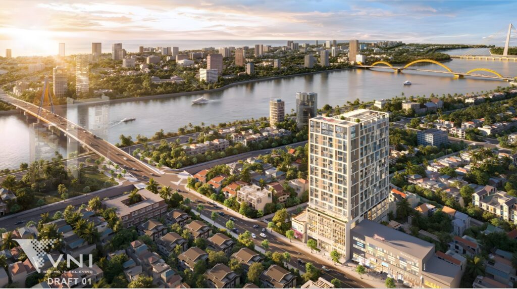 Từ độ cao này có thể quan sát rõ lợi thế “tọa độ vàng” của Sun Solar Residence – nơi hội tụ giá trị sống, kết nối và tiềm năng đầu tư lâu dài